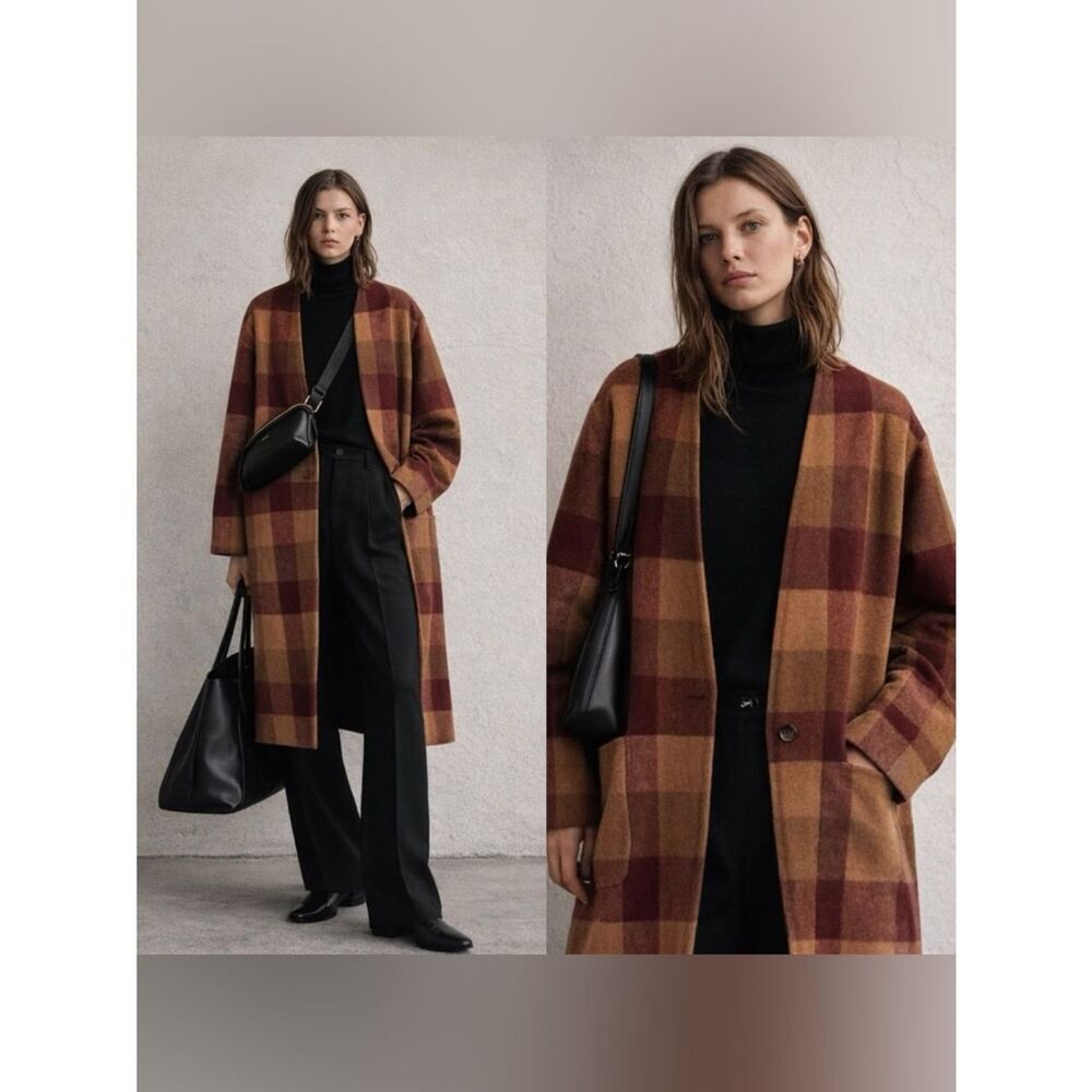 John Elliott $498 STRYKE Plaid COAT